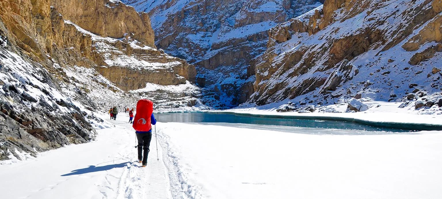 Chadar Trek Frozen River slide 1
